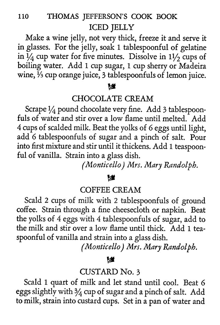 Thomas Jefferson's Cook Book